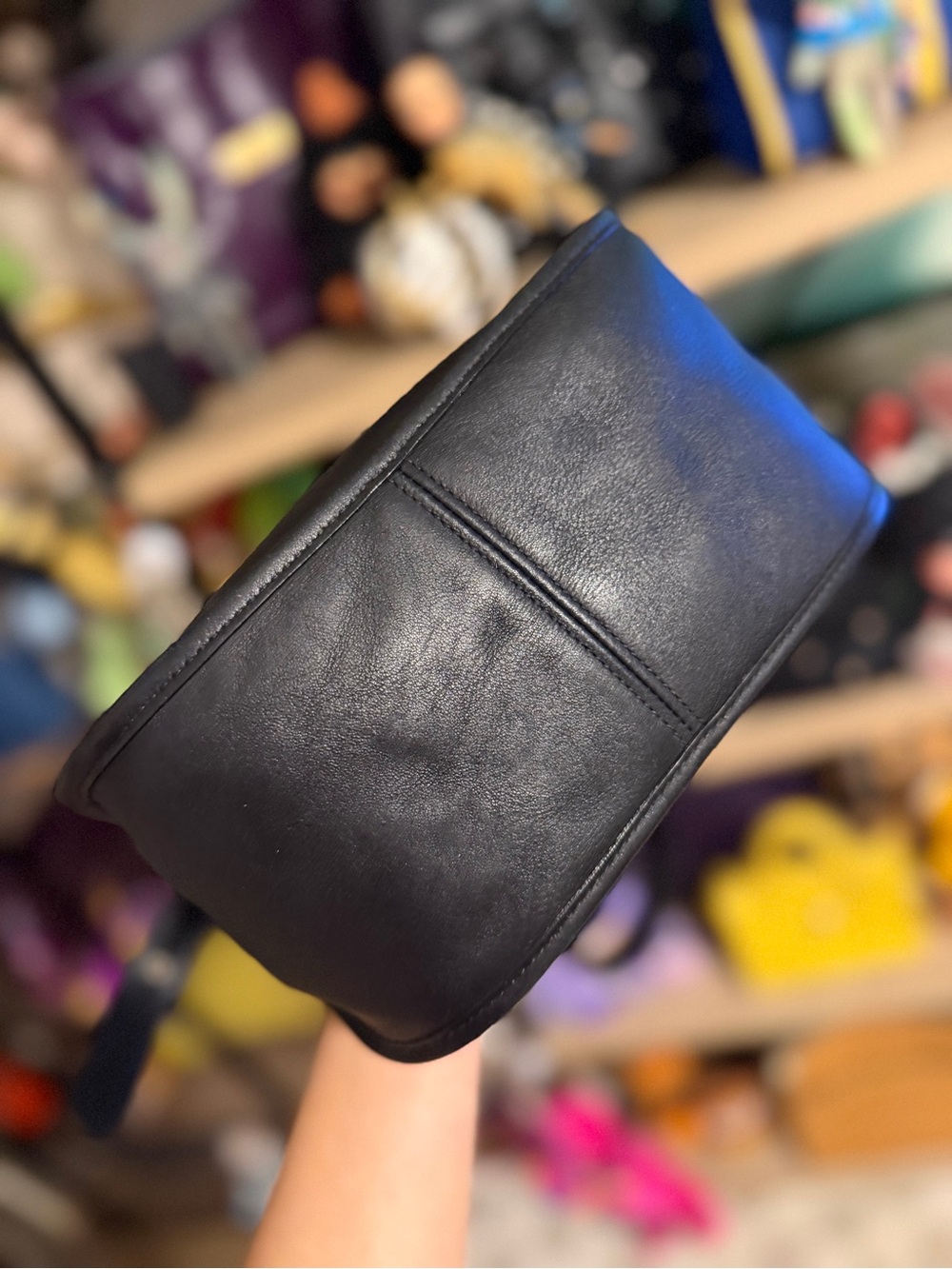 バッグ 90s Vintage Coach Janice's Legacy Nickel Vintage Coach Janice Legacy Bag Black Nickel Hardware - Gem